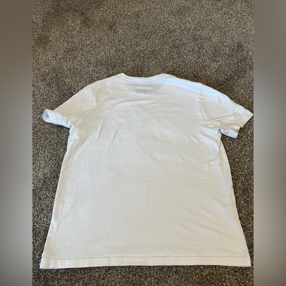 Tommy Hilfiger Women White Short Sleeve Cotton Graphic Logo T-Shirt size Medium - Picture 6 of 7